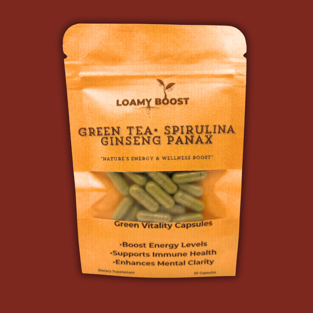 Natures Energy (Green Tea, Spirulina, Ginseng Panax) Capsules