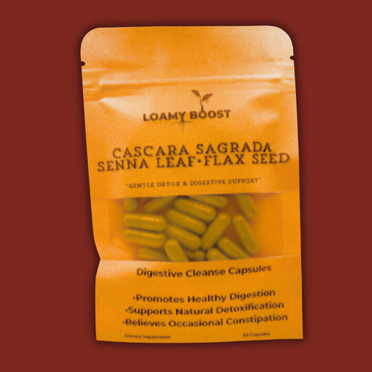 Gentle Detox & Digestive Cleanse (Cascara Sagrada, Senna Leaf, Flax Seed) Capsules